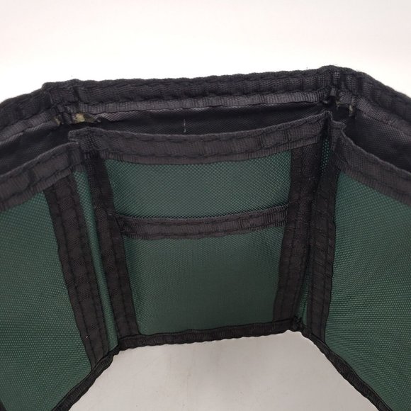 University of South Florida Bulls USF Logo Nylon Trifold Wallet Green Gold - Picture 6 of 10